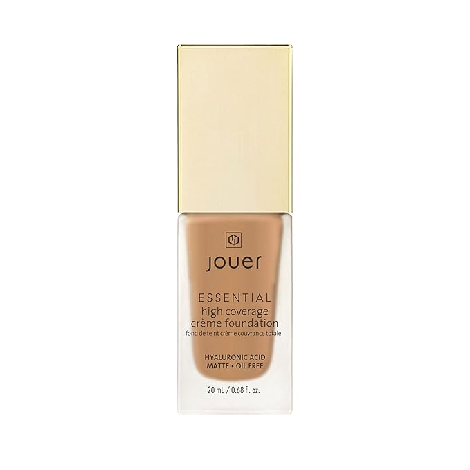 Jouer Essential High Coverage Crème Foundation - Available in 50 Shades for All Skin Tones - Healthy Ingredients - Paraben, Gluten & Cruelty Free - Vegan Friendly-VivaGrace Women