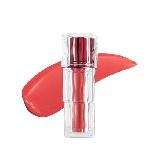 TIRTIR [*Mini Size Waterism Tinted Lip Gloss #16 Tangering, 0.06 Fl Oz – Kiss Ready Lipgloss, 12H Long Lasting Non Sticky Natural Tinted Glow Korean Multiuse Cheek and Lip Tint for Women gift-VivaGrace Women