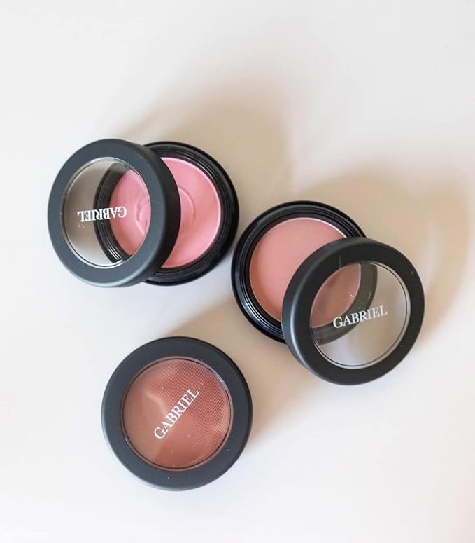 Gabriel Cosmetics Blush (Rose- Medium Muted Pink/Cool Matte), Natural, Paraben Free, Vegan, Gluten-free, Cruelty-free, Non GMO,enhanced with Sea Fennel, creamy and natural finish, 0.1 oz-VivaGrace Women