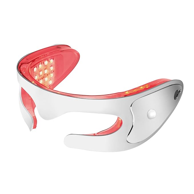 LED Red Light Therapy Eye Device, 3 Modes Red Light Eye Mask with Multi-Frequency Vibration for Anti-Aging, Skin Rejuvenation, Dark Circles, Eye Bags and Wrinkles-VivaGrace Women