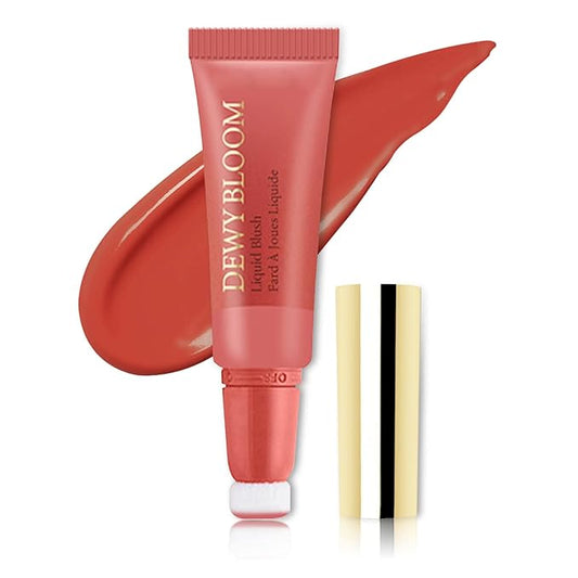 Blush Beauty Wand,Matte Face Blush Contour Wand with Cushion Applicator,Smooth Creamy Liquid Blush Wand,Blendable Blush Rouge Stick for Cheek,Cruelty-free,105 Ardour,Brownish Red-VivaGrace Women