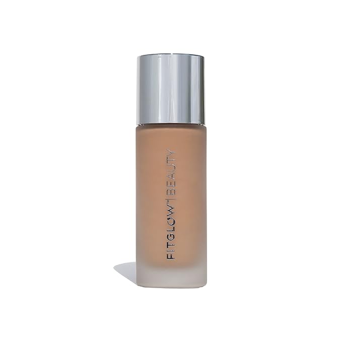 Fitglow Beauty - Natural Foundation+ Photo-Filtering Foundation | Vegan, Woman-Owned Clean Beauty (F4 - Medium Tan, Neutral Undertones)-VivaGrace Women