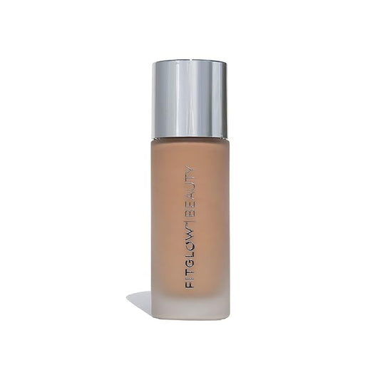 Fitglow Beauty - Natural Foundation+ Photo-Filtering Foundation | Vegan, Woman-Owned Clean Beauty (F4 - Medium Tan, Neutral Undertones)-VivaGrace Women
