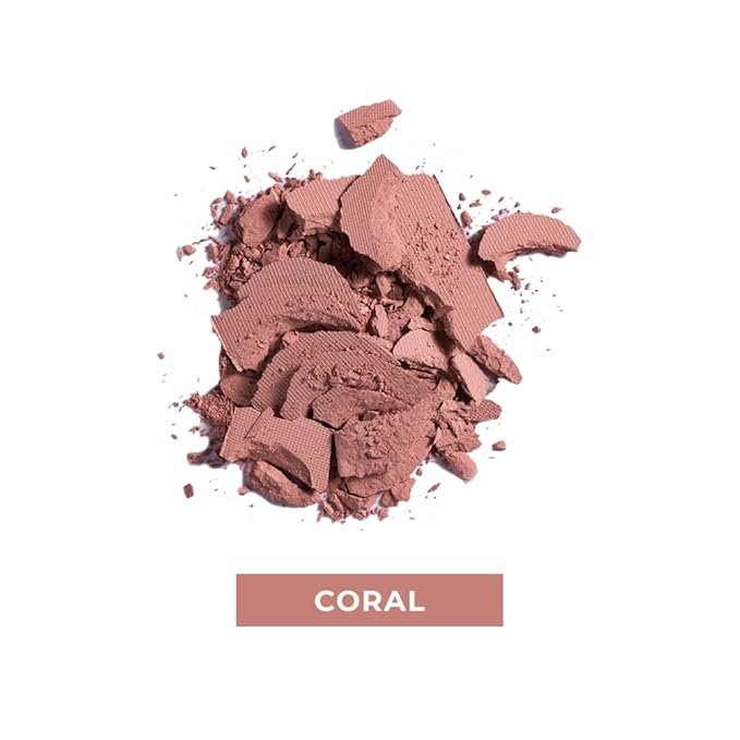 Lamel Coral Blush Cheek Color Mini - Blendable Natural Blush Powder - Enhances & Defines Shapes & Features - Shading & Contouring Powder Blush - 4 Universal Shades - № 403 (Coral) - 3.8g / 0.13 oz-VivaGrace Women