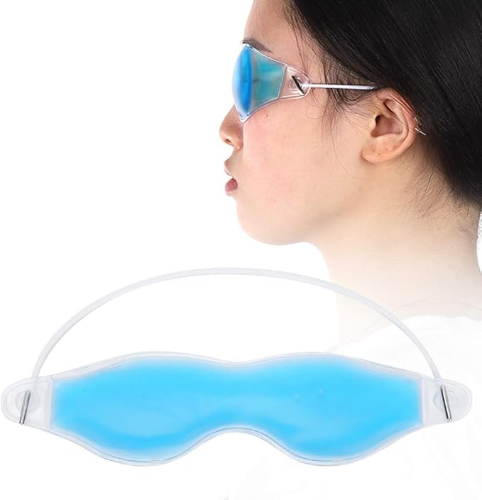Gel Eye Pads,Gel Eye Cooling Eye Masks, Cold Eye for Dry Eyes, Ice Eye Frozen Reusable Eye Ice Pack Cold Eye Compress for Dark Circles Puffy Eyes-VivaGrace Women