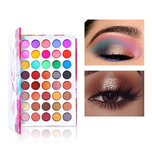 Pure Vie All-in-One Holiday Gift Makeup Set Cosmetic Essential Starter Bundle Include Eyeshadow Palette Lipstick Concealer Blush Mascara Foundation Face Powder - Makeup Kit for Women Full Kit-VivaGrace Women