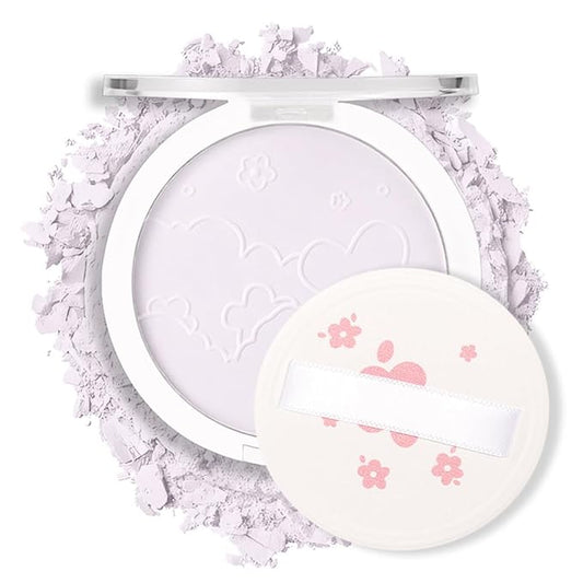 Face Oil Control Pressed Setting Powder-Clarifying Finishing Powder,Waterproof Long Lasting Translucent Powder Setting Powder Makeup,Blurs Fine Lines&Imperfections,Suitable for All-Day Use-VivaGrace Women