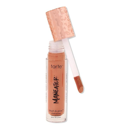 Tarte Maneater Blush And Glow Cheek Plump Full Size 8ML (Buffed Peach, 8mL)-VivaGrace Women