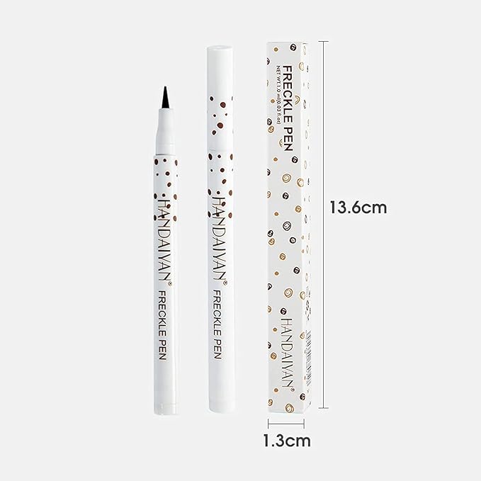 Freckle Pen 2 Colors, Natural Lifelike Freckle Makeup Pen Magic Freckle Color,Waterproof Longlasting Soft Dot Sopt Pen,for Natural Effortless Sunkissed Makeup-Chestnut&Dark Brown-VivaGrace Women