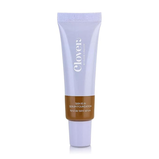 Clover Skin Is In Serum Foundation | Hydrating Face Serum, Lightweight Foundation, Cruelty-Free & Vegan | With Squalane And Sunflower Seed Wax | 30 ml - Shade 11 (Dark)-VivaGrace Women