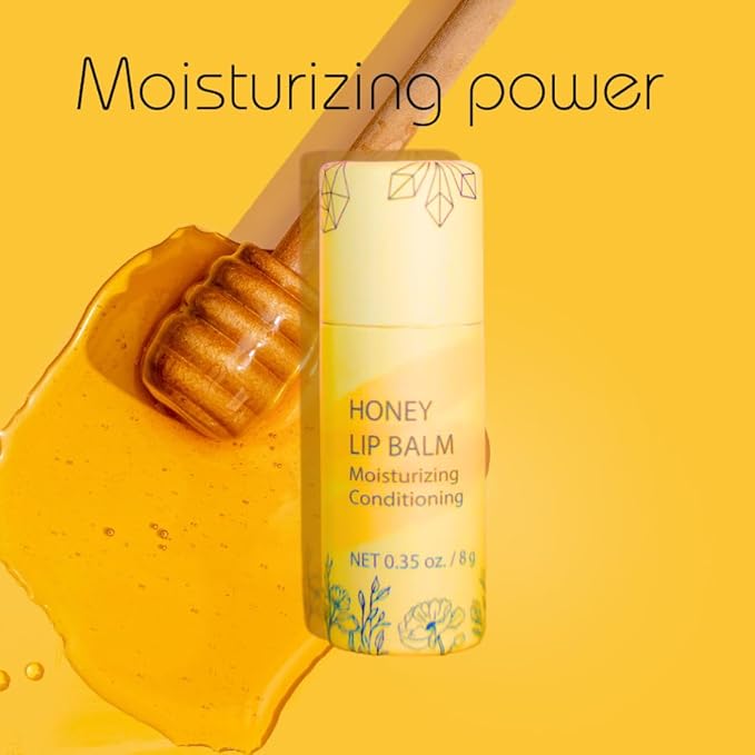 Natural Honey Lip Balm - 100%-grassfed Beef Tallow Chapstick, Organic Raw Honey & Argan Oil - Ultra Moisturizing, Conditioning, No Paraffin, Non Toxic, all Natural - 3 Pack (3x0.28 oz) Untinted-VivaGrace Women