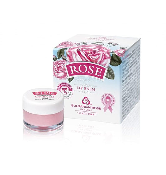 Bulgarian Rose Lip Balm with Natural Rose Oil-VivaGrace Women