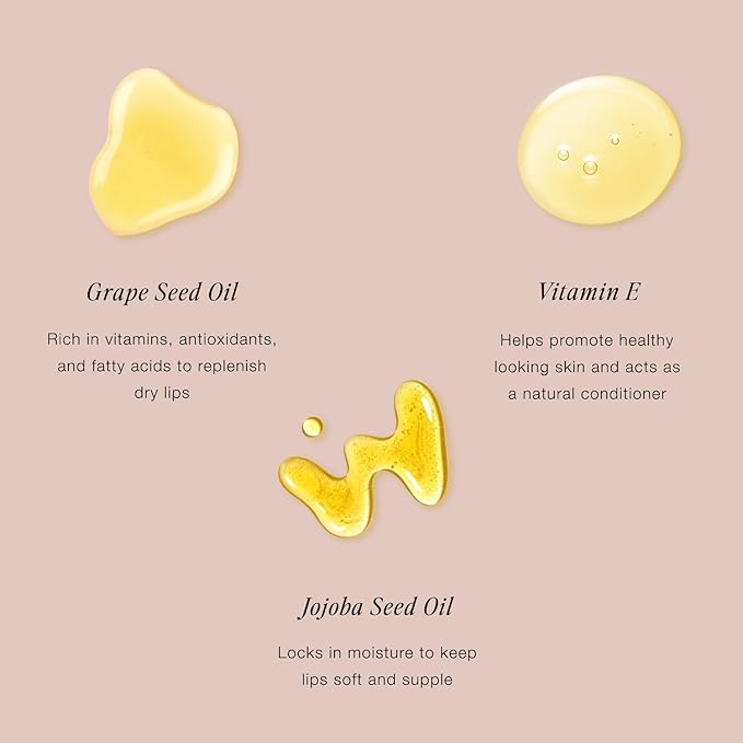 Jouer Essential Tinted Hydrating Lip Oil Gloss – Moisturizing Dry Lip Treatment Serum - Fragrance Free Tinted Lip Oil - Jojoba Seed Oil and Apricot Oil Formula-VivaGrace Women