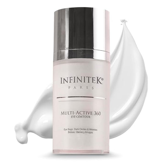 Infinitek Paris Multi-Active Collagen Eye Cream & Retinol Serum Eye Contour - Anti Aging Eye Cream for Wrinkles, Under Eye Treatment for Dark Circles and Under Eye Wrinckle Repair. 0.50 Fl Oz-VivaGrace Women