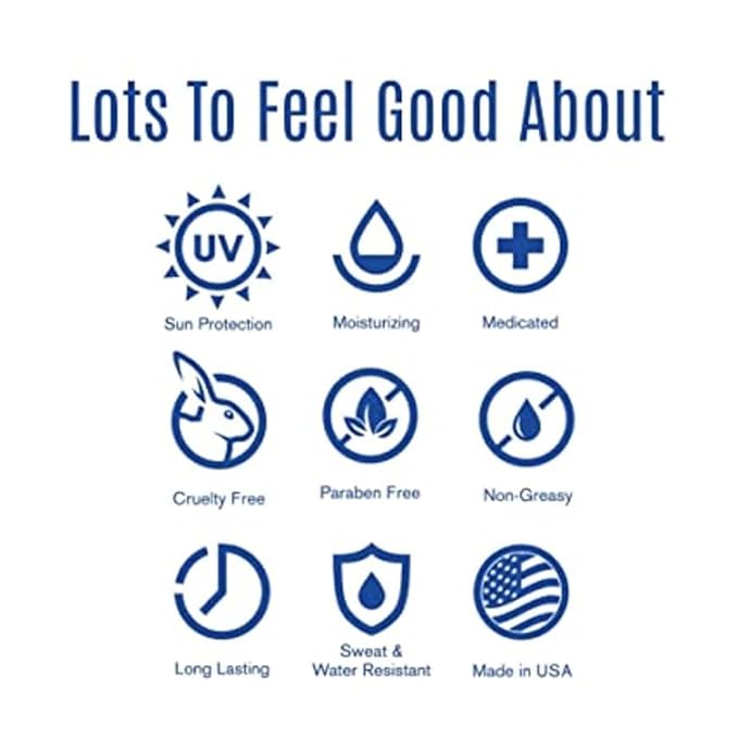 Dermatone Lip Balm SPF 30 | Medicated | Moisturizing | Cocoa Butter, Aloe, Vitamin E | Soothe & Replenish Chapped Lips | 3-Pack, 0.15 oz sticks-VivaGrace Women