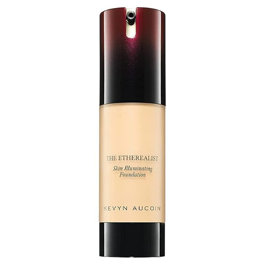 Kevyn Aucoin The Etherealist Skin Illuminating Foundation, EF 01 (Light) shade: Comfortable, shine-free, smooth, moisturize. Medium to full coverage. Makeup artist go to. Even, bright & natural look.-VivaGrace Women