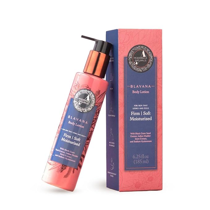 A. Modernica Blavana Body Lotion | Ayurvedic-Based Moisturizer for Dry, Aging Skin | Enriched with Black Gram, Manjistha, Almond Oil & Sesame Seed Oil | Lightweight & Fast-Absorbing | 6.25 fl oz-VivaGrace Women