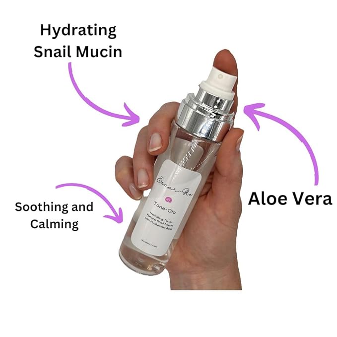 Trio Snail Mucin Unscented Cleanser, Toner and Moisturizer Skin Care Set, White-VivaGrace Women