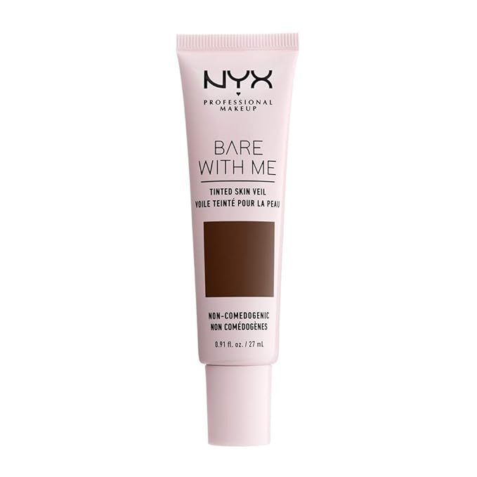 NYX PROFESSIONAL MAKEUP Bare With Me Tinted Skin Veil, Lightweight BB Cream - Deep Espresso-VivaGrace Women