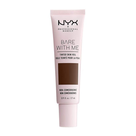 NYX PROFESSIONAL MAKEUP Bare With Me Tinted Skin Veil, Lightweight BB Cream - Deep Espresso-VivaGrace Women