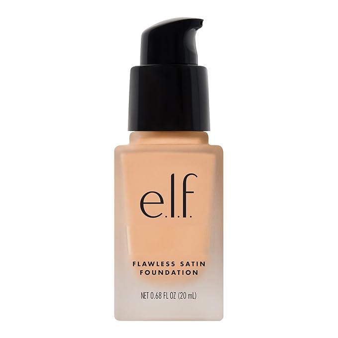 e.l.f. Flawless Finish Foundation, Lightweight & Medium Coverage, Semi-Matte Finish, Shell, 0.68 Fl Oz (20mL)-VivaGrace Women
