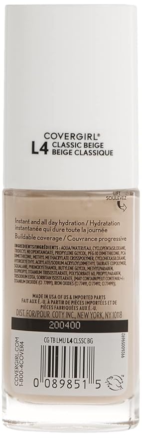 COVERGIRL Trublend Liquid Makeup Classic Beige L4 1 Fl Oz, 1.000-Fluid Ounce-VivaGrace Women