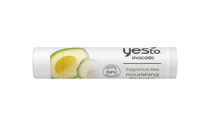 Yes To Fragrance-Free Avocado Nourishing Lip Balm, Moisturizing Non-Sticky Salve To Replenish Lips With Nutrients, With Omega-3 Fatty Acids & Hyaluronic Acid, Natural & Cruelty Free, 0.15 Oz, 3-Pack-VivaGrace Women