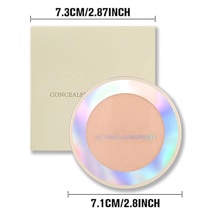 Oil Control Face Pressed Powder, Ultra-Fine Lightweight Face Powder, Soft-focus Matte Finish, Sheer Coverage, Lasting Oil Control, Natural (03#)-VivaGrace Women