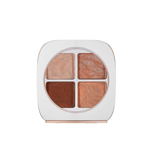 FLOWER Beauty Petal Play Eyeshadow Palette- Travel-Size + Everyday Use - Four Neutral Shades + Perfect For On-The-Go - Matte + Shimmer - Cruelty-Free + Vegan (Gilded Lily)-VivaGrace Women