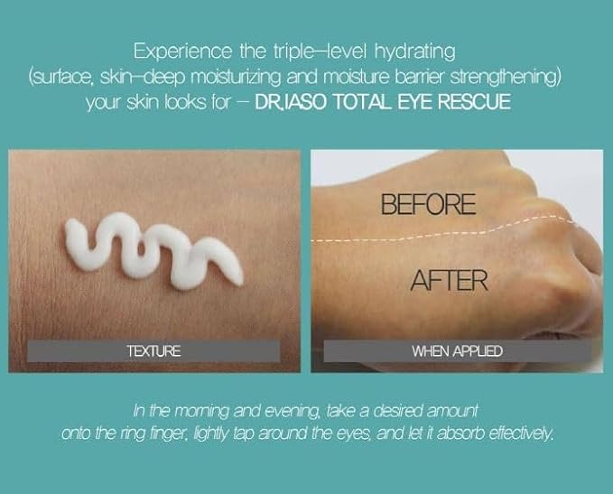 IASO Dr Total Eye Rescue - 0.60oz | eye cream moisturizer | eye cream anti aging bags & dark circle-VivaGrace Women