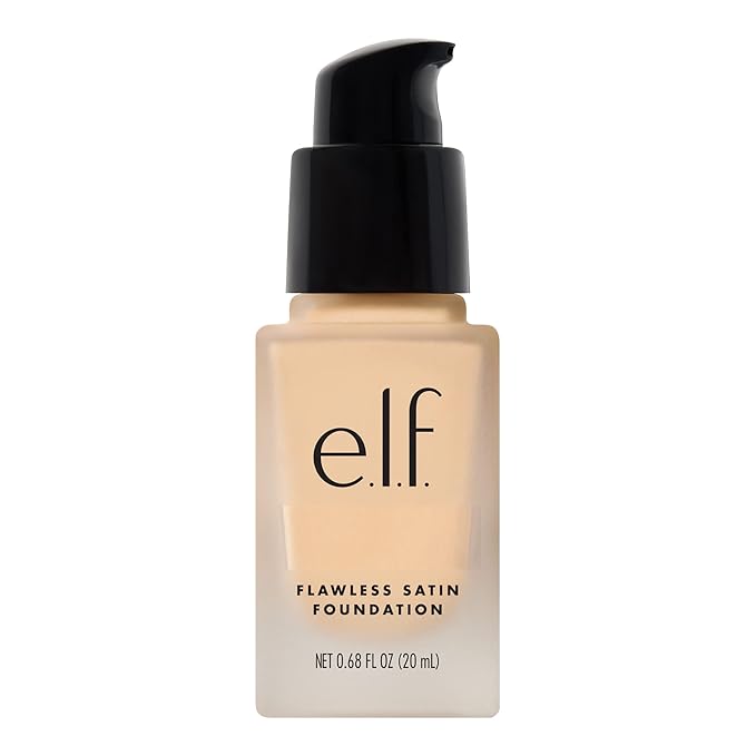 e.l.f. Flawless Finish Foundation, Lightweight & Medium Coverage, Semi-Matte Finish, Lily, 0.68 Fl Oz (20mL)-VivaGrace Women