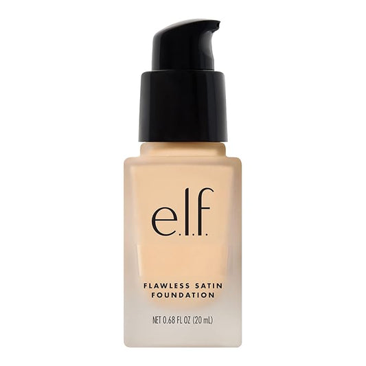 e.l.f. Flawless Finish Foundation, Lightweight & Medium Coverage, Semi-Matte Finish, Lily, 0.68 Fl Oz (20mL)-VivaGrace Women