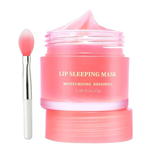 Moisturizing Lip Mask, Hydrating & Prevention Dry and Cracked Lip Scrubs Exfoliator, Lip Exfoliating Sleeping Lip Mask Long Lasting Nourishing Lip Balm-VivaGrace Women
