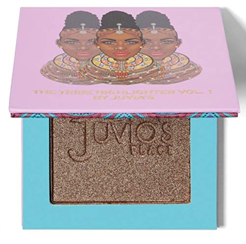 Juvia's Place Highlighter Tribe Glow Vol.1 - Highlighter Powder, Baked Highlighter, Shimmer Highlighter Makeup, Long-Wearing & Illuminating Cheek Highlighter - Suitable for Darker Skin Tones-VivaGrace Women