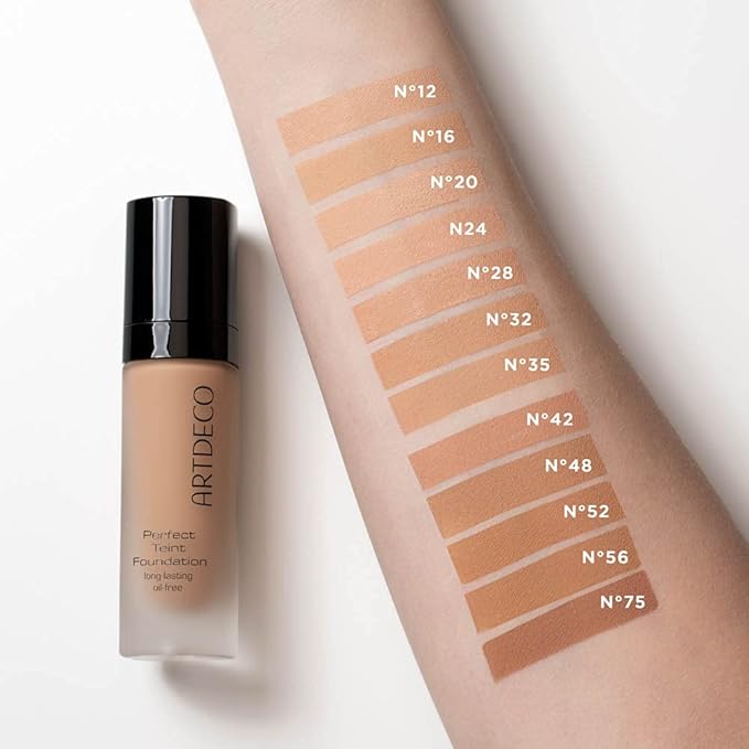 ARTDECO Perfect Teint Foundation - Soft Vanilla N°12 - Lightweight Liquid Formula - Medium to Full Coverage - Without Mask-Like Effect - Conceals Imperfections - Vegan Makeup - Hyaluron - 0.67 Fl Oz-VivaGrace Women