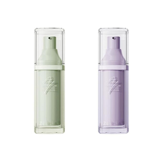 ZEESEA Correcting Face Primer for Brighten, Neutralizes Uneven Skin Tone and Facial Redness,Grips Makeup Base for Long-Lasting Wear,Cruelty-Free, Purple &Green-VivaGrace Women