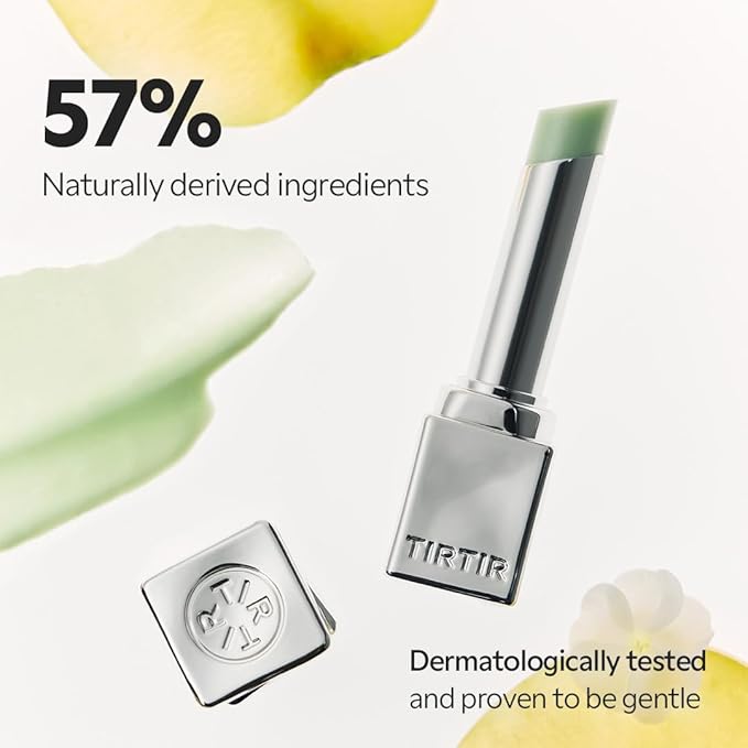 TIRTIR Water Mellow Lip Balm, 03 Peach Lemony, 0.11 Fl Oz – pH Color Changing Organic Korean Lip Care, Lightweight Deep Hydration Lip Moisturizer for Women Men, Paraben Free-VivaGrace Women