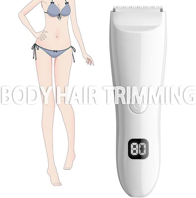 Bikini Trimmer for Women, Electric Razors for Pubic Legs Body Hair, Face Shaver Hair Trimmer Wet/Dry Body Shaver Groomer Replaceable Ceramic Blade Heads Waterproof Hair Removal, Gifts for Women-VivaGrace Women