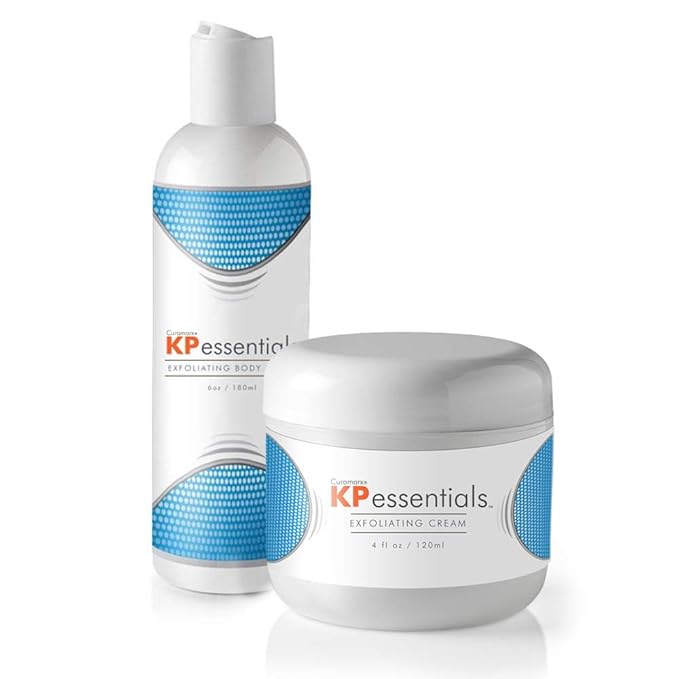 KP Essentials - Keratosis Pilaris Body Scrub and Exfoliator Cream Set - 10oz Exfoliating Set-VivaGrace Women