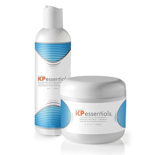 KP Essentials - Keratosis Pilaris Body Scrub and Exfoliator Cream Set - 10oz Exfoliating Set-VivaGrace Women