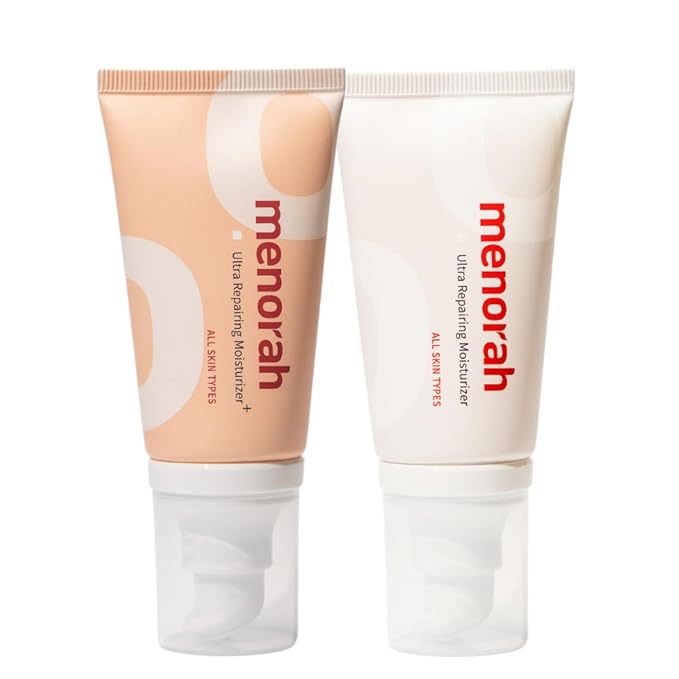 menorah skincare - Ultra Repairing Moisturizer Set, Rich+Lightweight Texture, for Face, Hands, Heels, Elbows Healing, Fast Absorbing Hydration, Relieve itchiness, Meadowfoam Seed Oil, Vitamin E, B3-VivaGrace Women