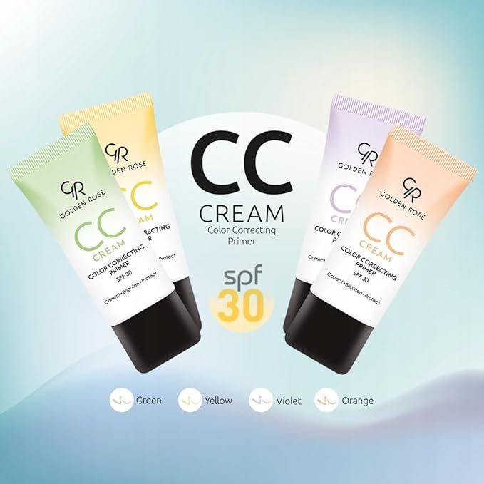 Golden Rose Makeup CC Cream Color Correcting Primer - (Green)-VivaGrace Women