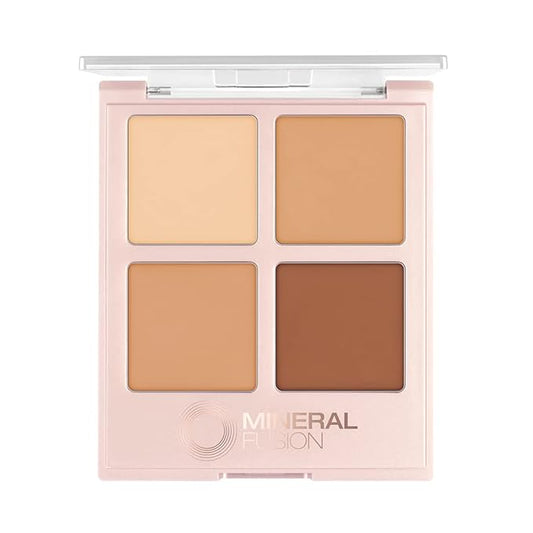 Mineral Fusion Concealer Palette, Warm to Deep, Decadence, Set of 4 Shades-VivaGrace Women