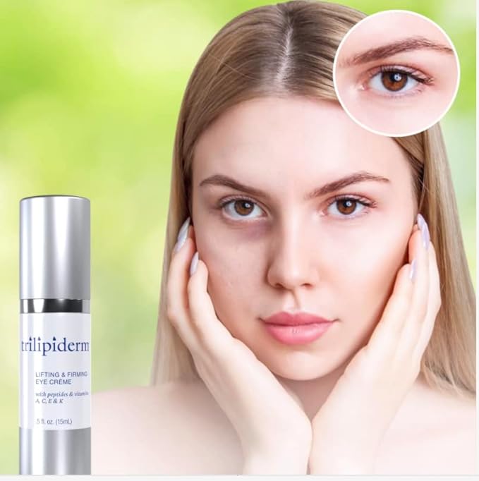 Trilipiderm Natural Lifting & Firming Eye Creme hydrating, healthy eye treatment for fine lines-VivaGrace Women