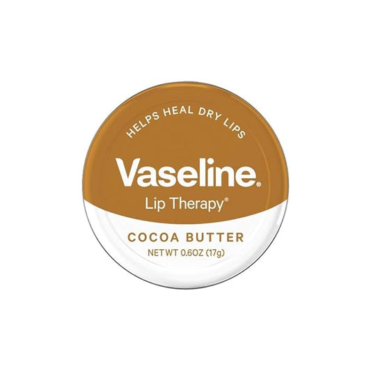 Vaseline Lip Therapy Cocoa Butter Lip Balm Tin, 0.6 Ounce - 12 per case.-VivaGrace Women
