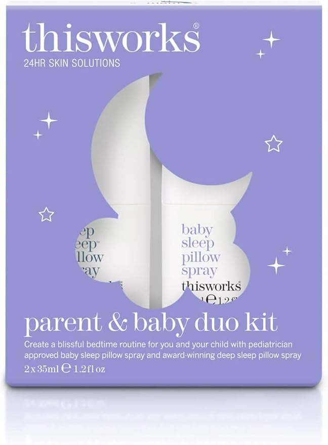 THISWORKS Parent and Baby Sleep Duo Pillow Spray Gift Set, A Blissful Nighttime for You and Your Child, 1 Set-VivaGrace Women