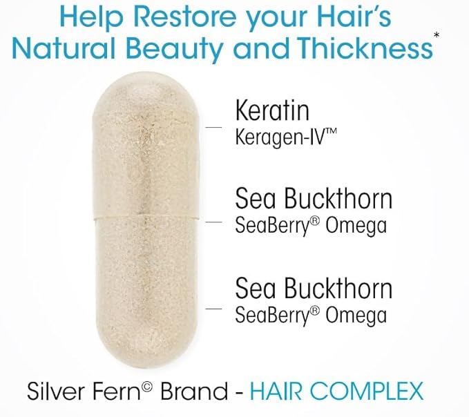 Silver Fern Hair Complex Hair Supplement for Promoting Healthy Hair - Each Bottle Contains 30 Days of Powder Supply - 2 Bottles-VivaGrace Women