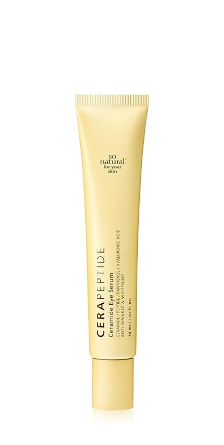 [So'natural Powder4room] Cera Peptide Eye Serum, 1 fl oz (30ml) | Eye Serum | Eye Cream | Korean Eye Cream | Korean Eye Serum | Peptide Serum | Under Eye Serum-VivaGrace Women