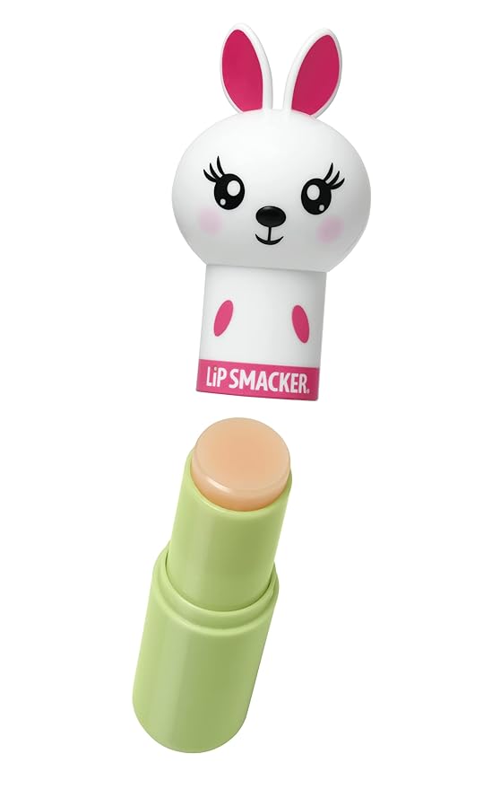Lip Smacker Marvel Iron Man Keychain Lip Balm & Lippy Pals Bunny Rabbit Carrot Cake Lip Balm Bundle-VivaGrace Women