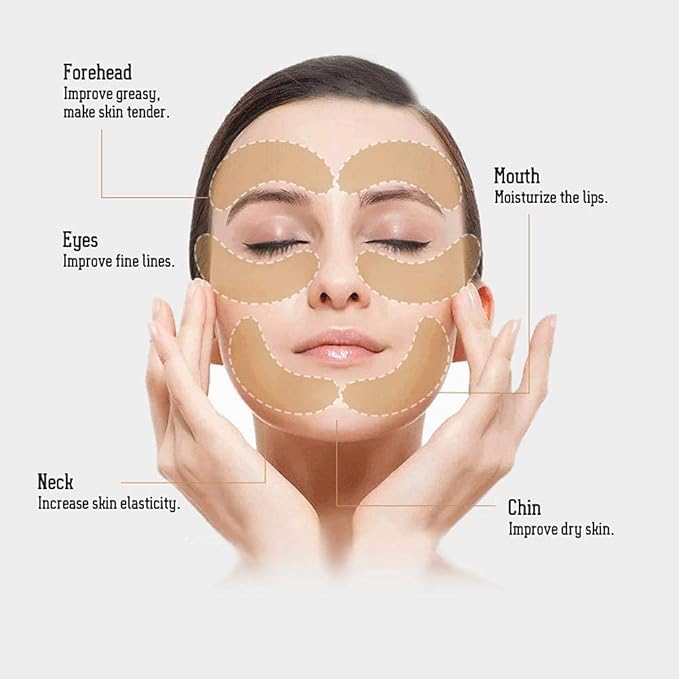 5 Pairs Under Eye Patches - Silicone Reusable Eye Patches Reduce Wrinkles and Fine Lines, Pair With Metal Eye Cream Applicator, Under Eye Mask for Skin Care Effect to Reduce Wrinkles Fine Lines-VivaGrace Women